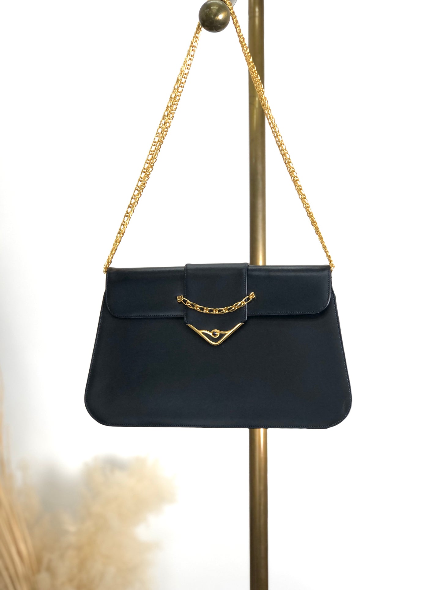 Cartier Chain Shoulder bag Navy Vintage s7zk4c