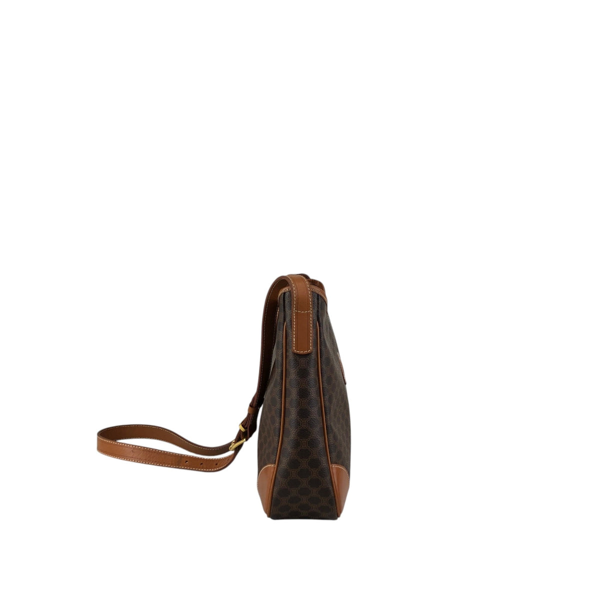 CELINE Macadam Blason Shoulder bag Hobobag Brown Vintage mtbfvr