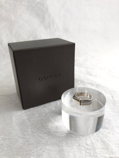 GUCCI Bamboo Ring Silver 925SILVER Vintage tsaeu6