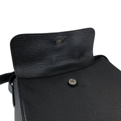 Yves Saint Laurent Logo Shoulder bag Black Vintage sivry5