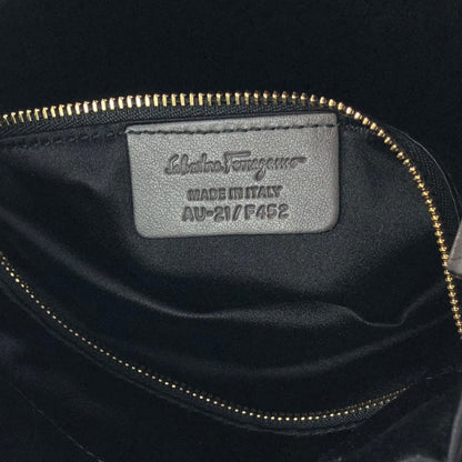 Salvatore Ferragamo Drawstring Shoulder bag Gray Vintage de3dye