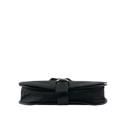 GUCCI GG Canvas Shoulder bag Black Vintage p4jxj7