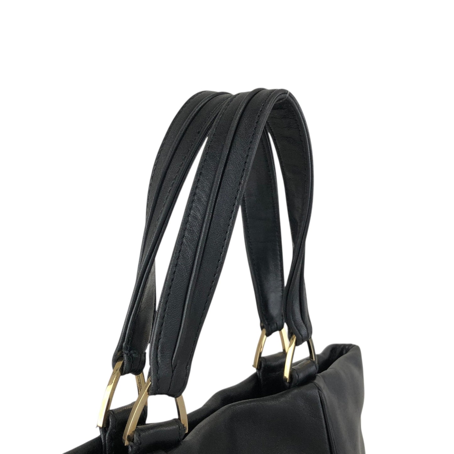 LOEWE Anagram Handbag Totebag Black Vintage wh5jjz