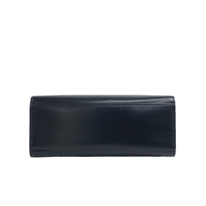 CELINE Gancini  Leather Handbag Navy Vintage  nacb6t