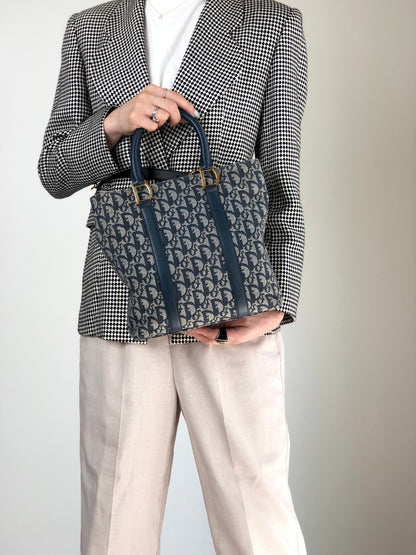 Christian Dior Trotter Totebag Navy Vintage ysuxts