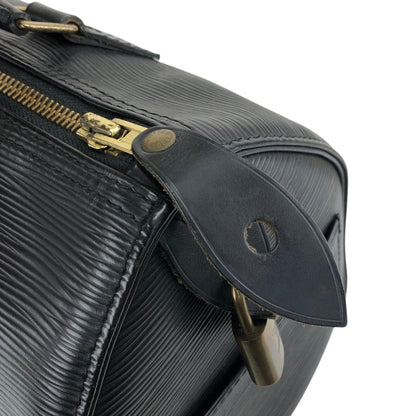 LOUIS VUITTON Epi Small Boston bag Handbag Black Vintage abz8nz