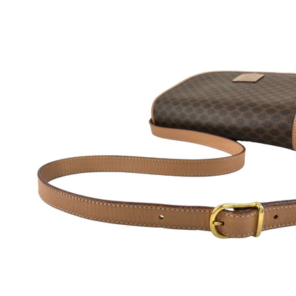 CELINE Macadam Blason Shoulder bag Brown Vintage mgt7zs