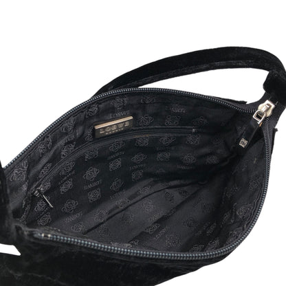 LOEWE Logo Shoulder bag Black Vintage eck8fg