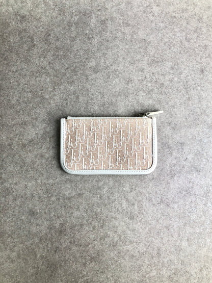 Christian Dior Trotter Coin Purse Pink Beige Vintage gr2wn6