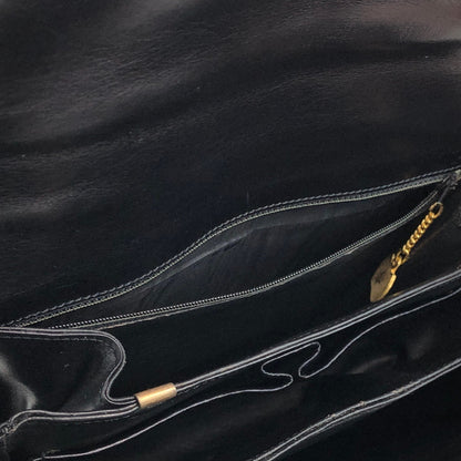 CELINE Horse Bit Shoulder bag Black Vintage jh7wiz