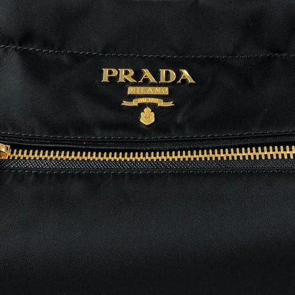 PRADA Logo Two-way Small Boston bag Shoulder bag Black Vintage 453265