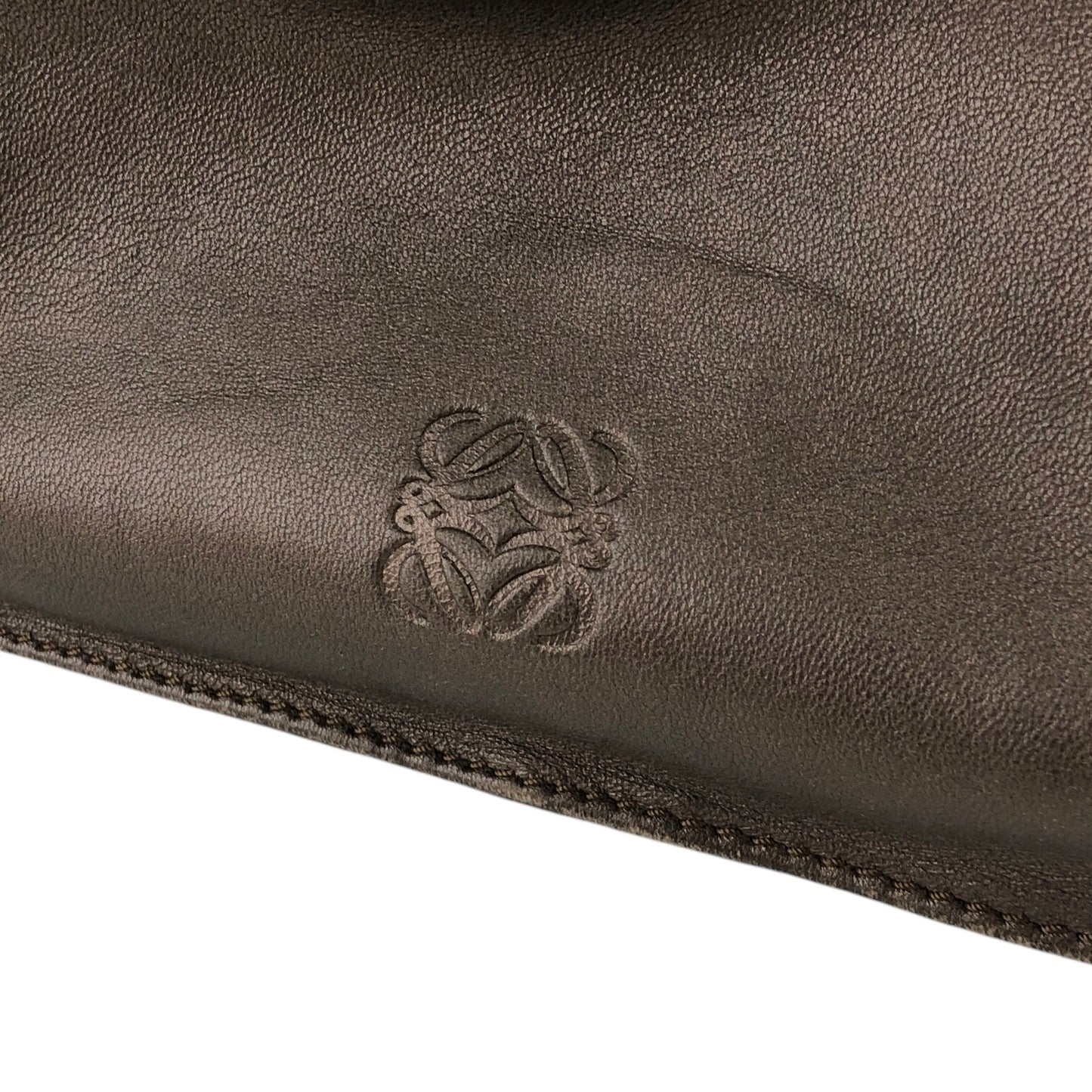 LOEWE Anagram Flamenco Tassel Drawstring Shoulder bag Bronze Vintage 757im3