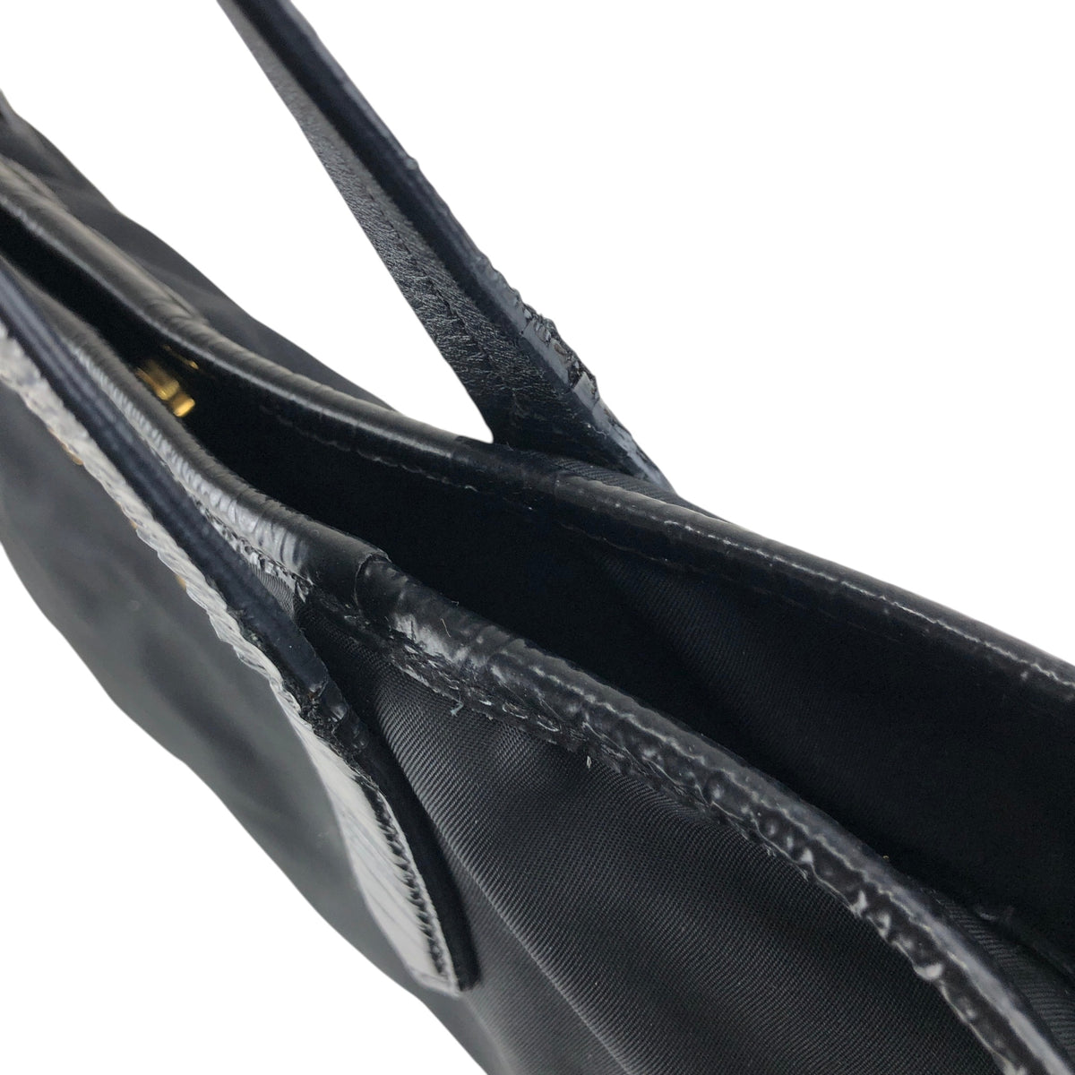 PRADA Logo Totebag Black Vintage 3h573h