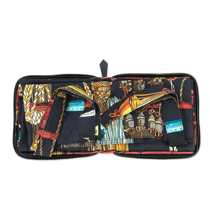 HERMES Silk Foldable Eco Silky Pop Totebag Black Vintage 7ztzeb