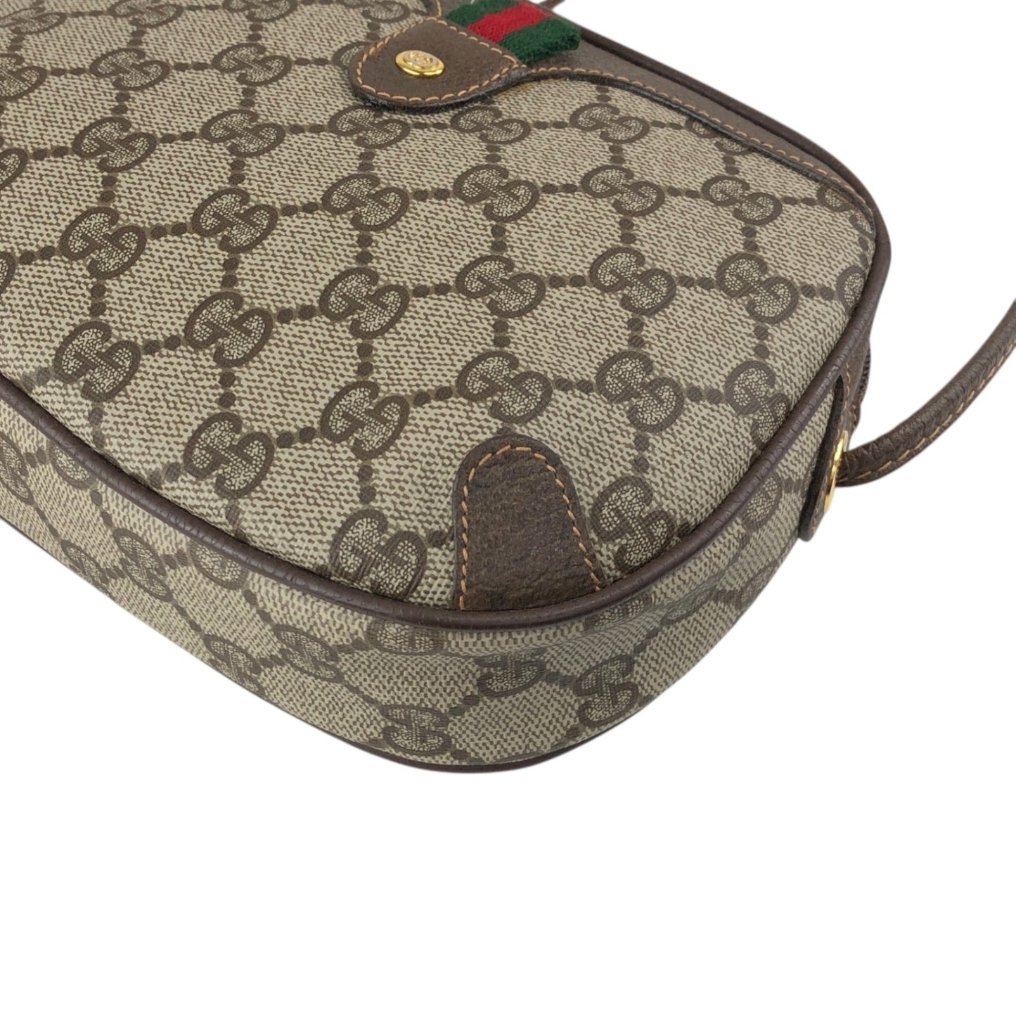 GUCCI Sherry Line Shoulder bag Brown Vintage jvfkhp
