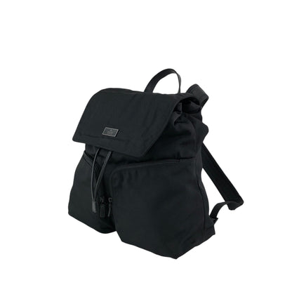 GUCCI Logo Backpack Black Vintage t2zdxz