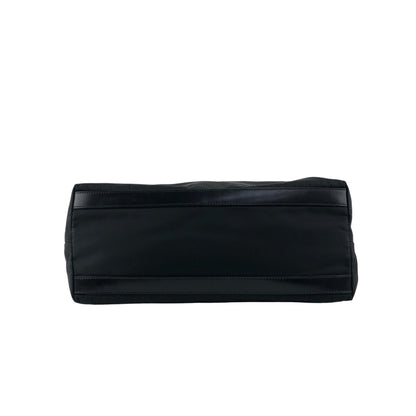 PRADA Tessuto Triangle Logo Totebag Handbag Black Vintage ifsugc