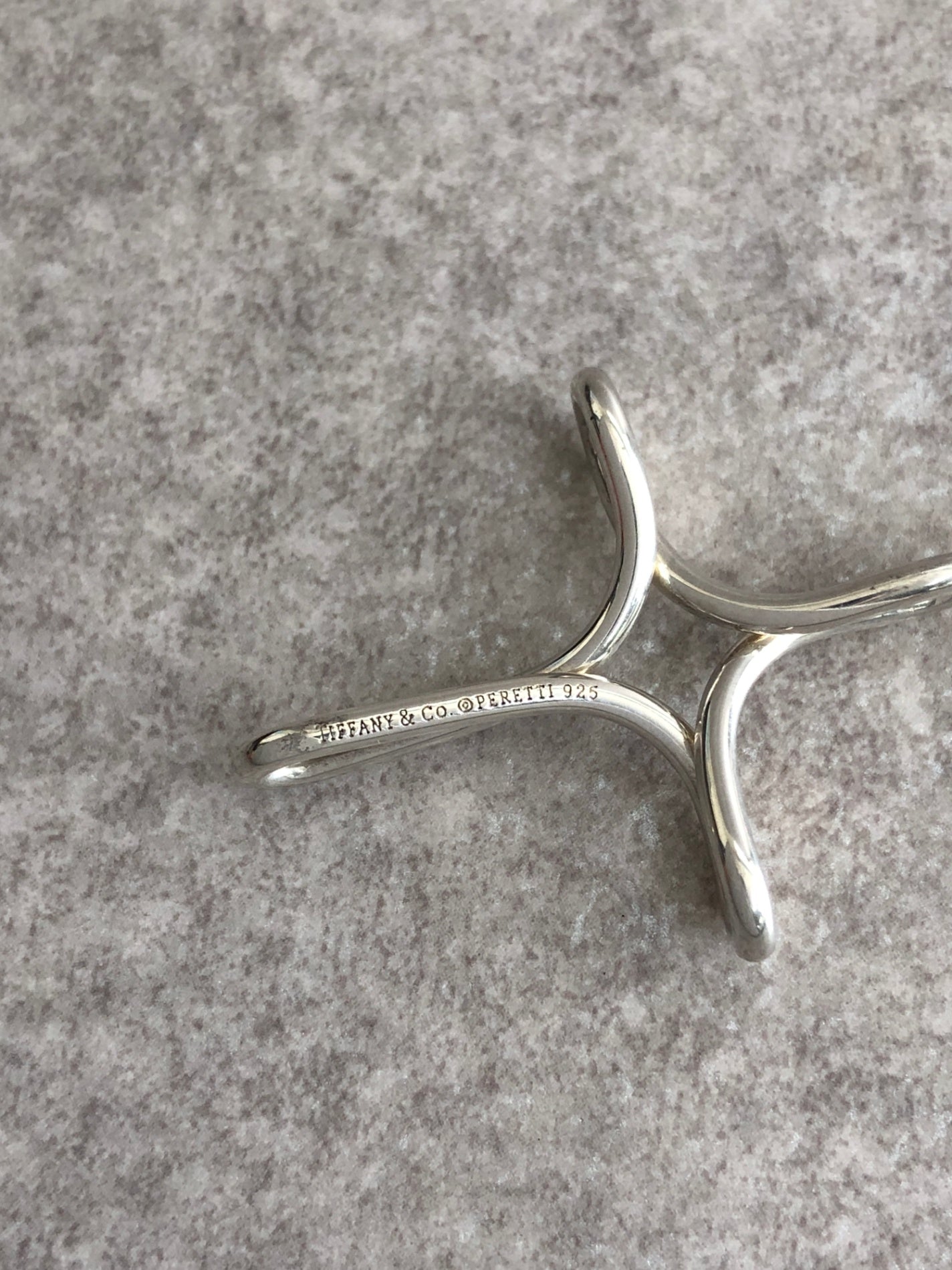 Tiffany & Co. Cross Motif SILVER925 Necklace Silver Vintage 57zzaz