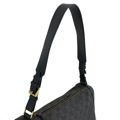 GUCCI GG Canvas Shoulder bag Black Vintage d88h44