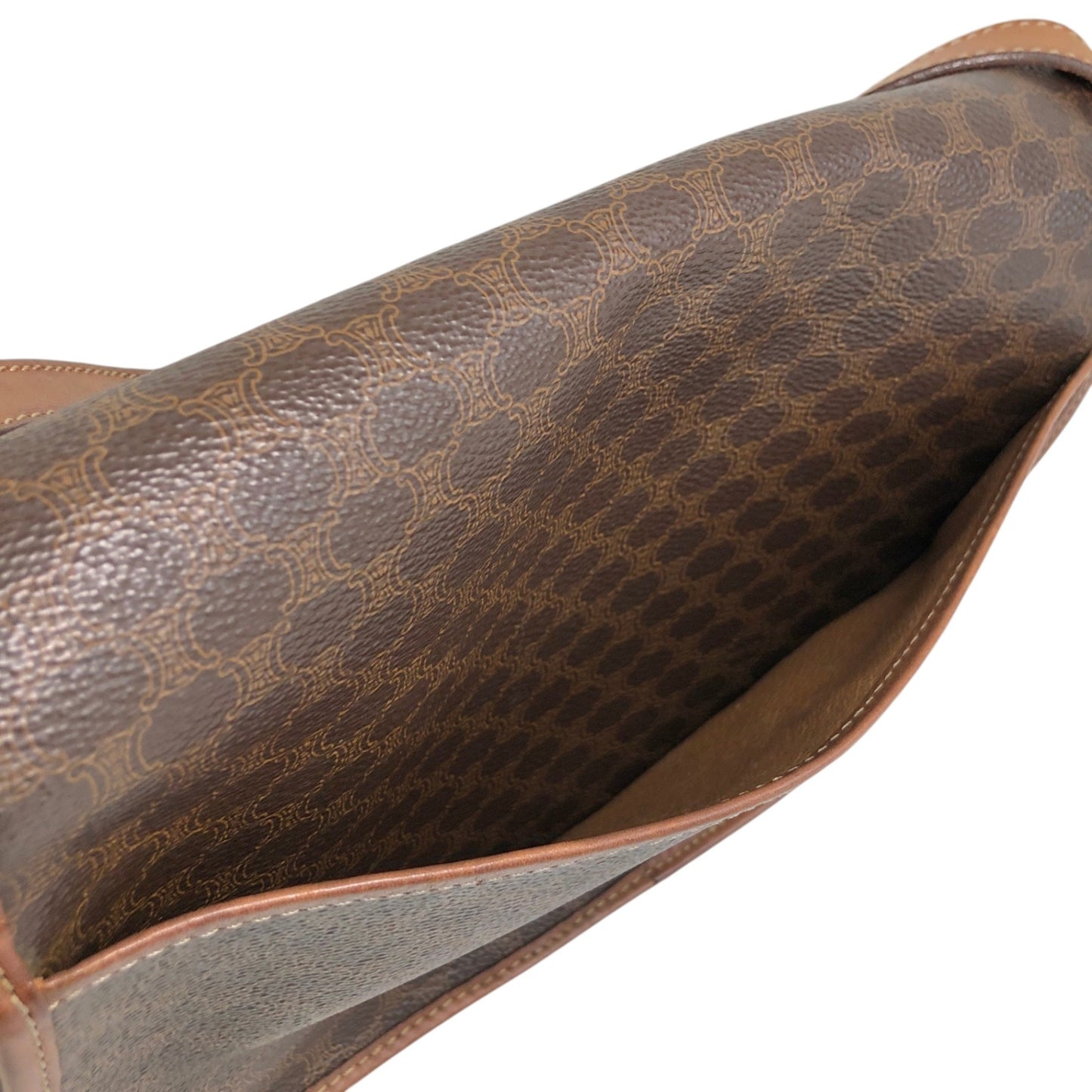 CELINE Macadam Shoulder bag Brown Vintage ui5mtc