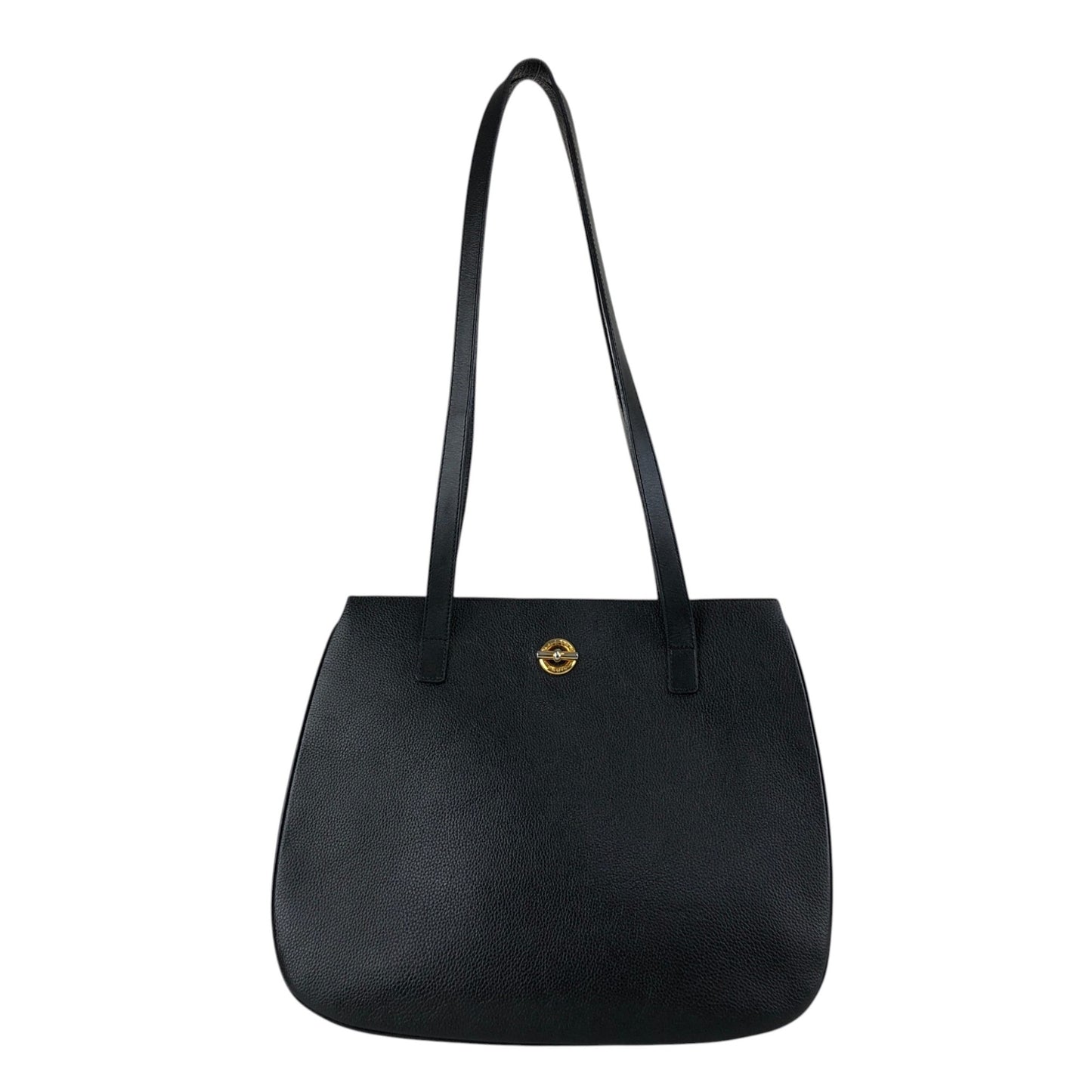 CELINE Toggle Clasp Handbag Totebag Black Vintage vaw4nd