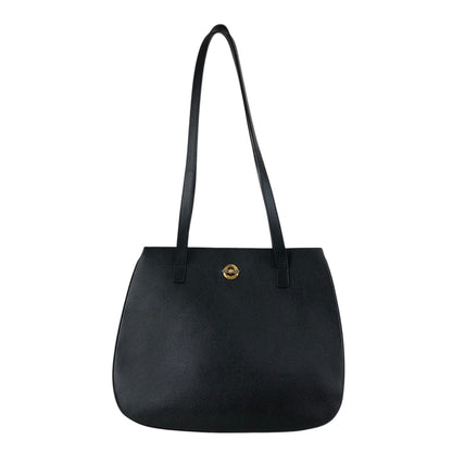 CELINE Toggle Clasp Handbag Totebag Black Vintage vaw4nd