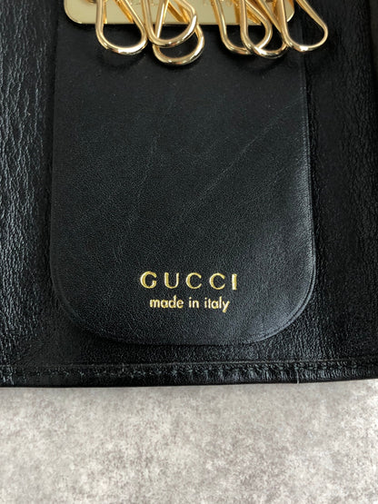 GUCCI Bamboo Key Case Black Vintage m4vr3k