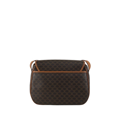CELINE Macadam Blason Shoulder bag Brown Vintage t248x8