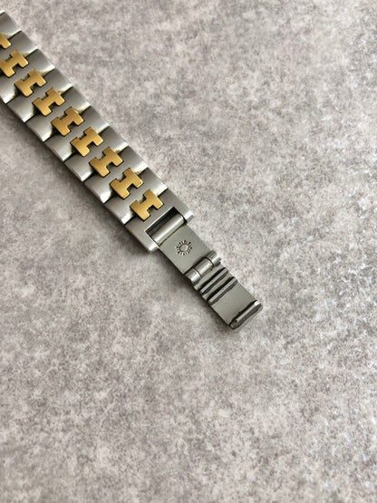 HERMES Quartz Watch Silver×Gold Vintage psz3jv