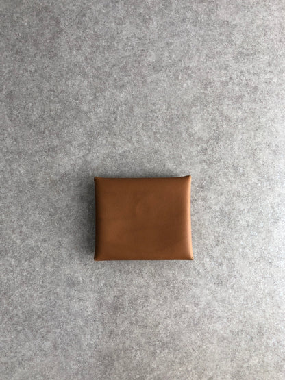 GUCCI Logo Embossed Coin Purse Brown Vintage 5suiaw