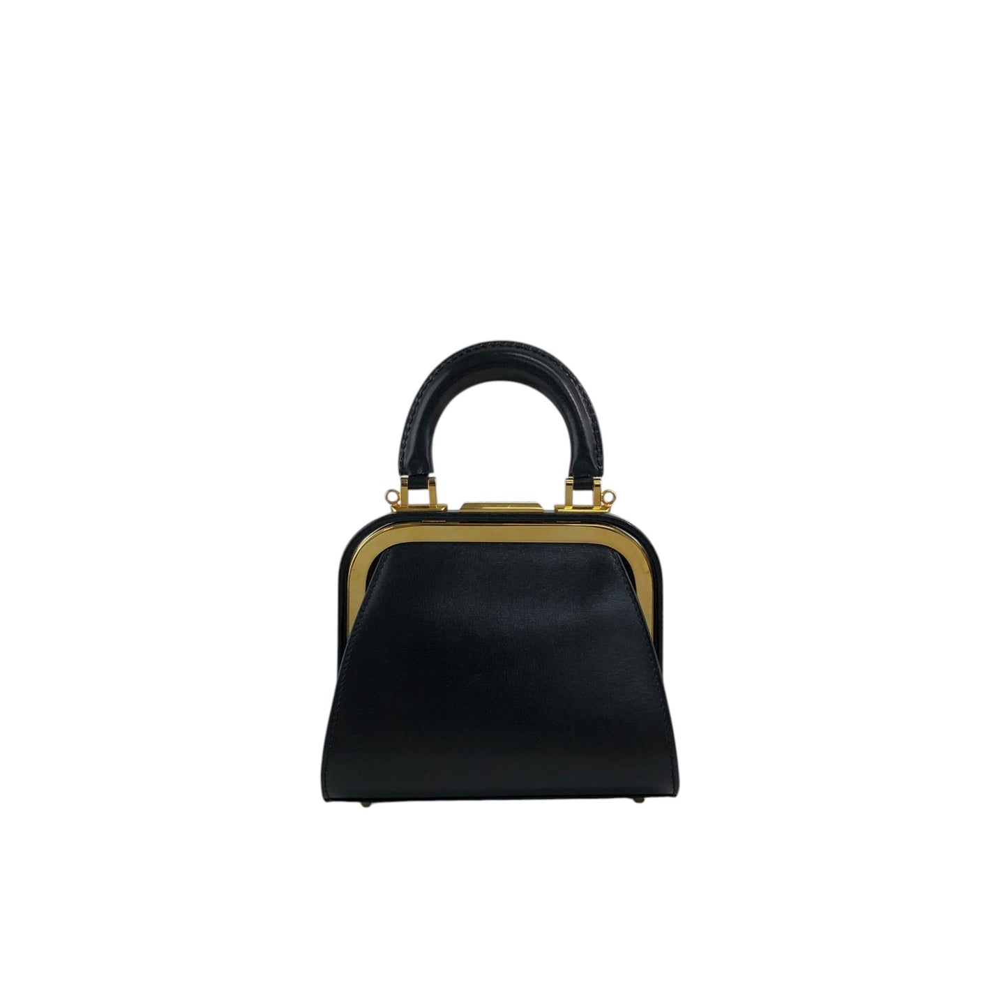 Christian Dior Metal Clasp Minibag Two-way Handbag Shoulder bag Black Vintage hrxzwn