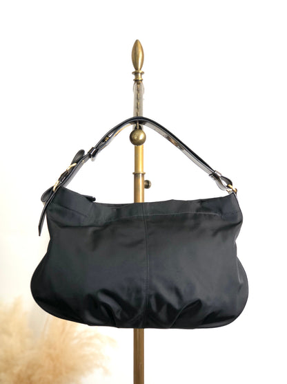 Salvatore Ferragamo Vala Ribbon Shoulder bag Black Vintage xwnsuw