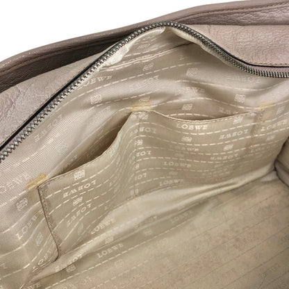 LOEWE Amazona36 Anagram Handbag Boston bag Gray Vintage mhy4fx