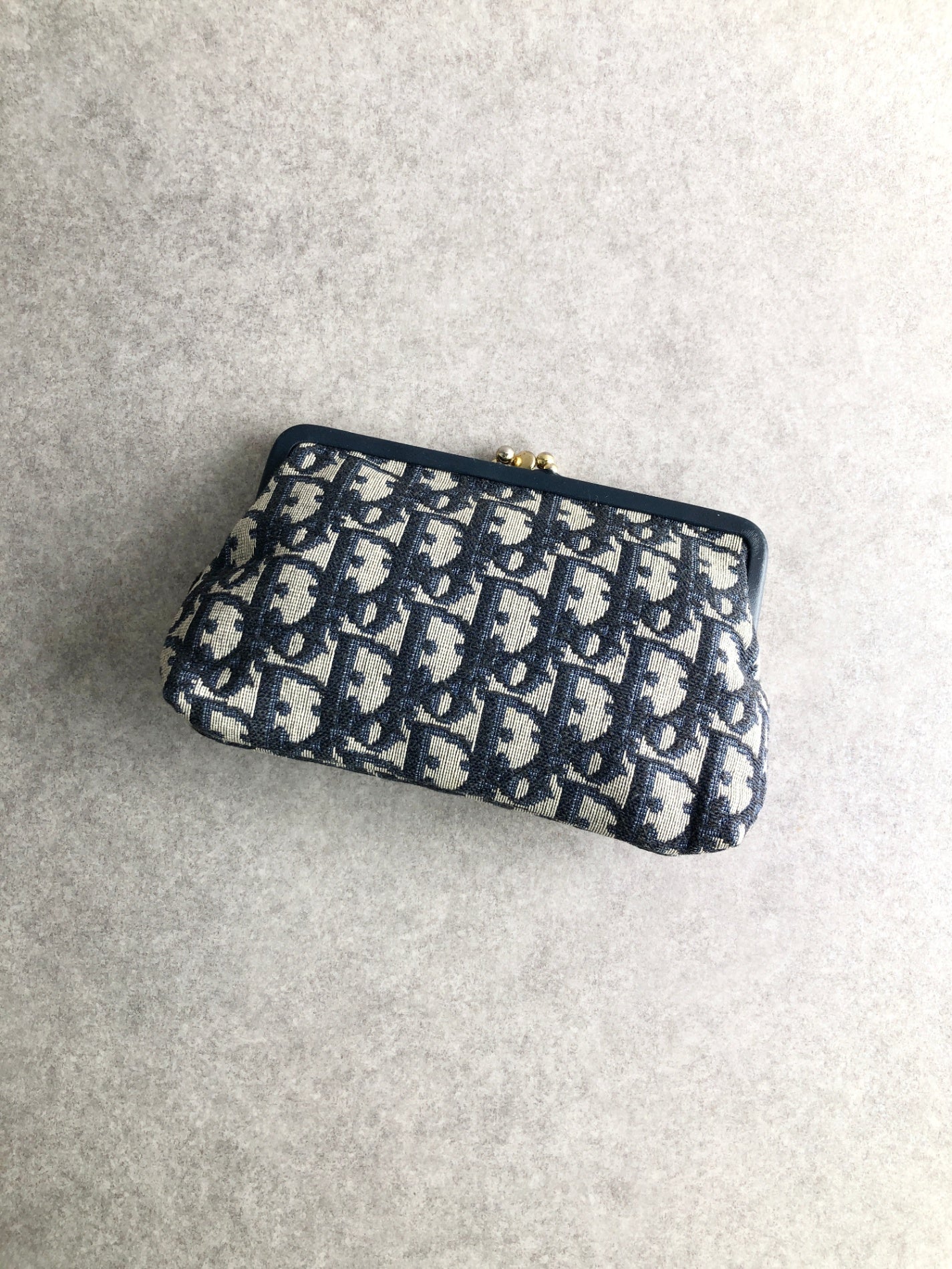 Christian Dior Trotter 手拿包 海軍藍 Vintage 4w7znk