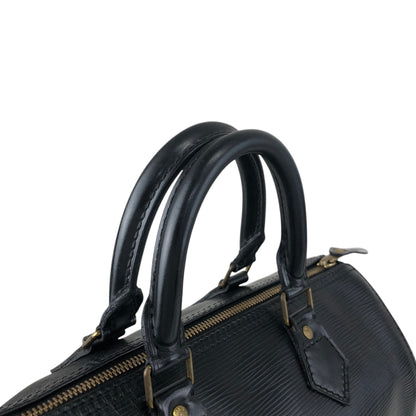 LOUIS VUITTON Epi Handbag Boston bag Black Vintage bria3m