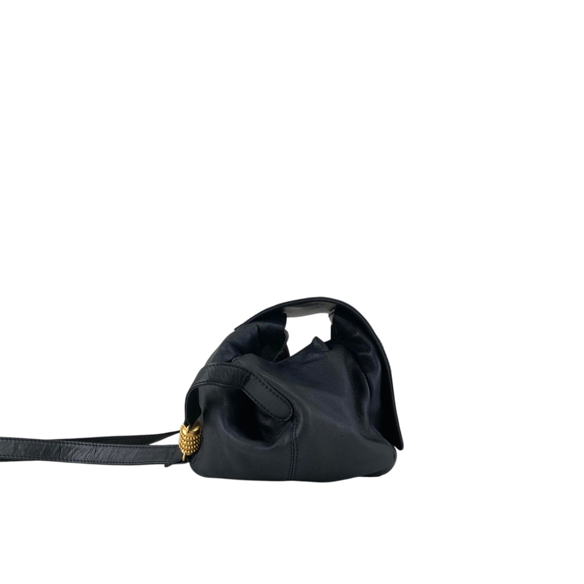 LOEWE Logo Shoulder bag Navy Vintage k4pn8w