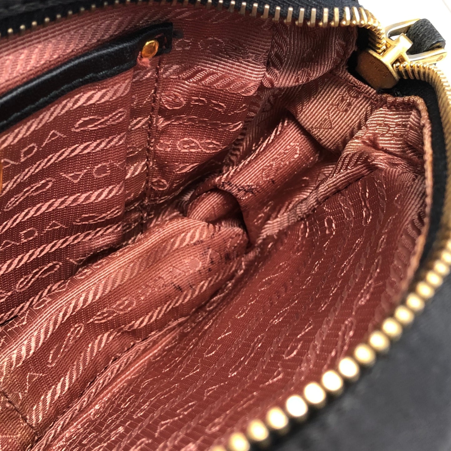 PRADA Logo Small Shoulder bag Black Vintage xg8z8w