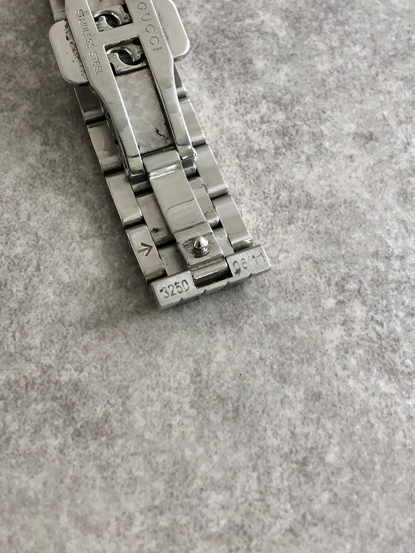 GUCCI Watch Black×Silver Vintage 5500L jbxibh