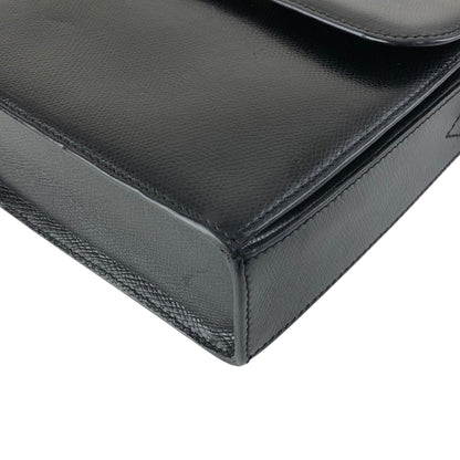 CELINE Turn Lock Shoulder bag Black Vintage txhccr