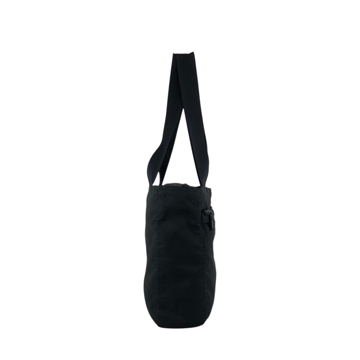 PRADA Tessuto Triangle Logo Totebag Black Vintage hszfkc