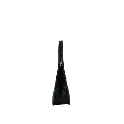 GUCCI Logo Shoulder bag Black Vintage 5yfah2