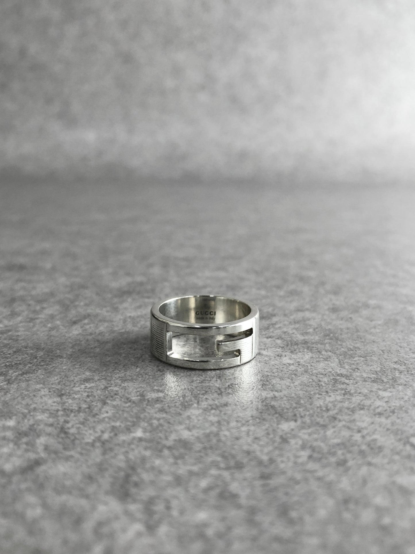 GUCCI SILVER925 Ring Silver Vintage ghjauk