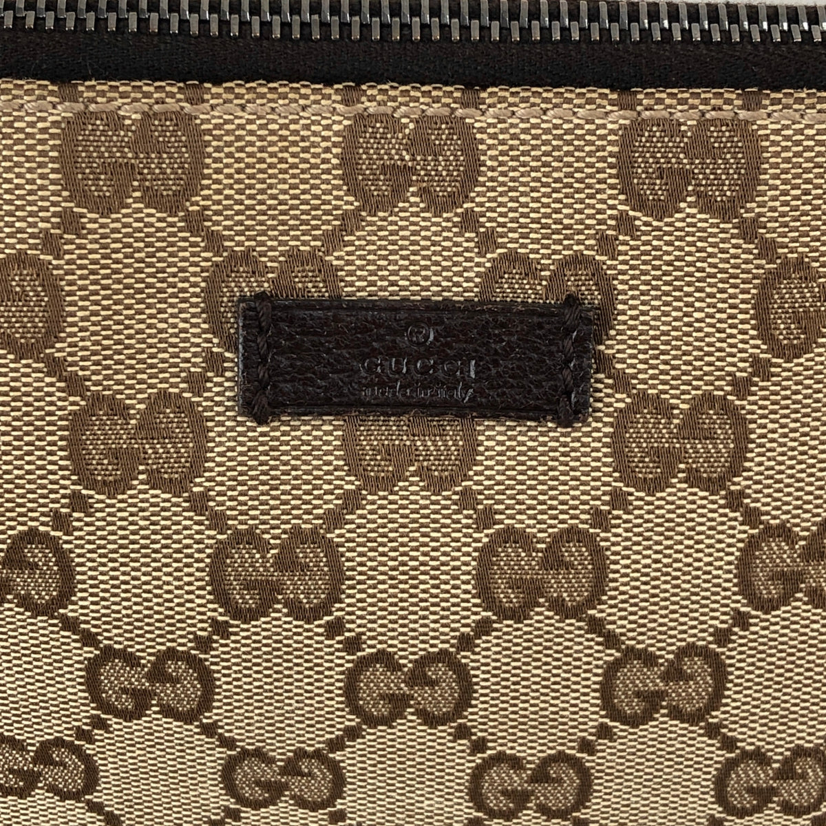 GUCCI GG Canvas Shoulder bag Beige Vintage r6zntd