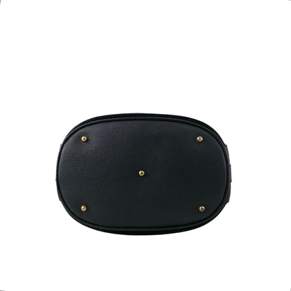 GUCCI Bamboo Two-way Handbag Shoulder bag Black Vintage egseba