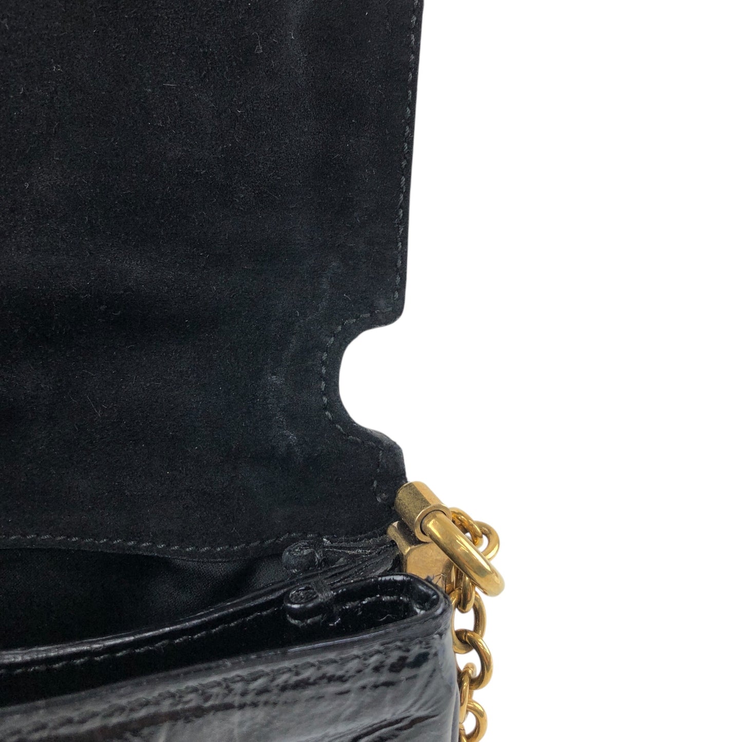 Yves Saint Laurent Chain Shoulder bag Black Vintage rncjip