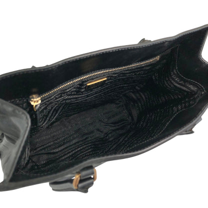 PRADA Tessuto Triangle Logo Totebag Black Vintage xs7v7s