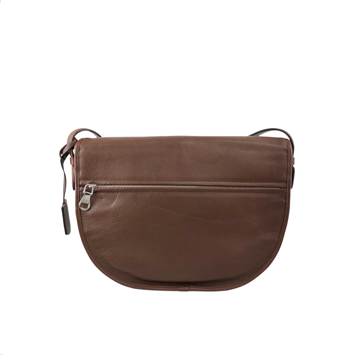 LOEWE Logo Embossed Shoulder bag Brown Vintage 7c7s5w