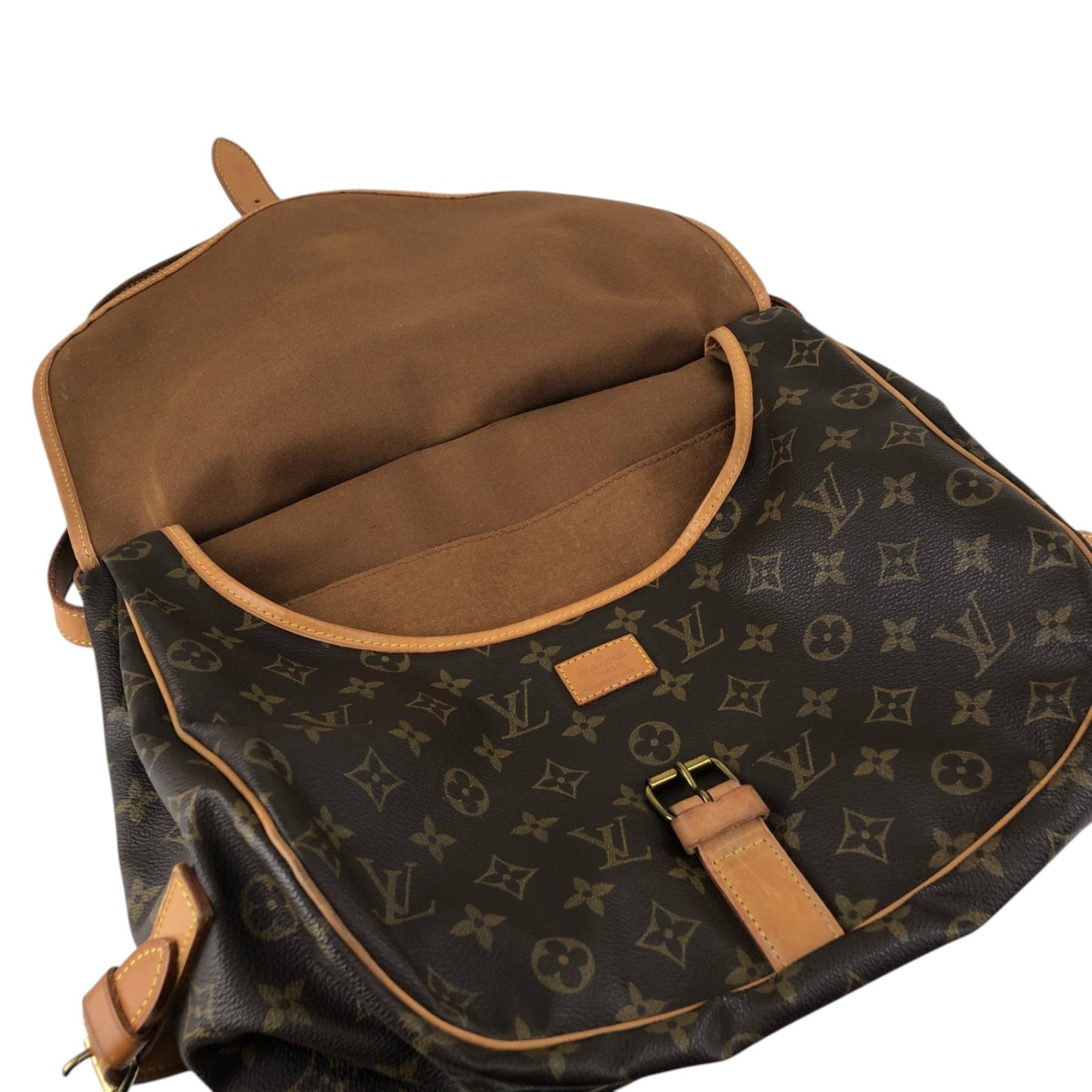 LOUIS VUITTON Monogram Shoulder bag Brown Vintage jer2hr
