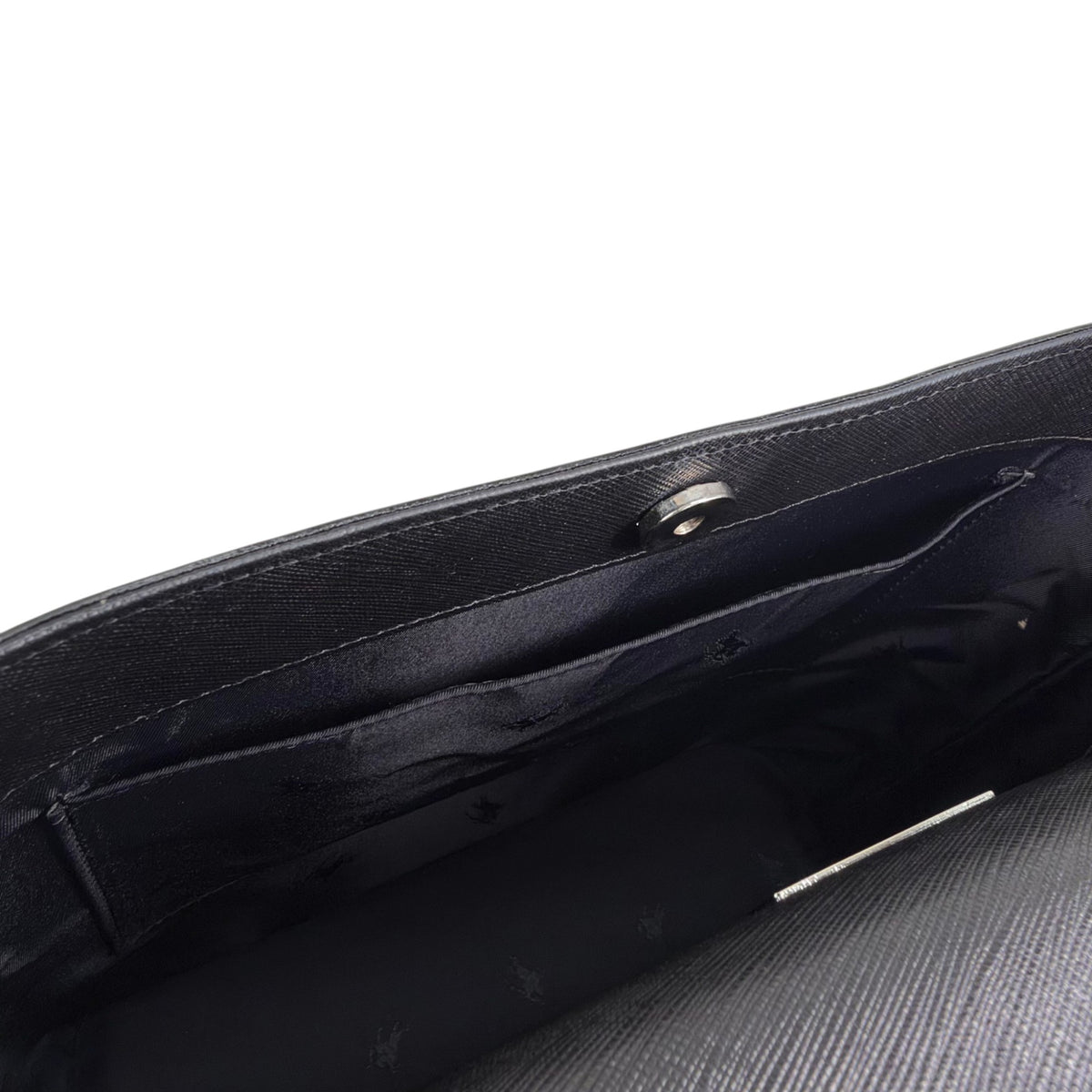 BURBERRY Logo Shoulder bag Black Vintage ikbt34