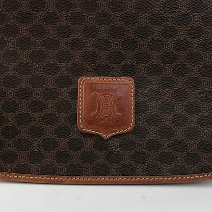 CELINE Macadam Blason Shoulder bag Brown Vintage huc7ji